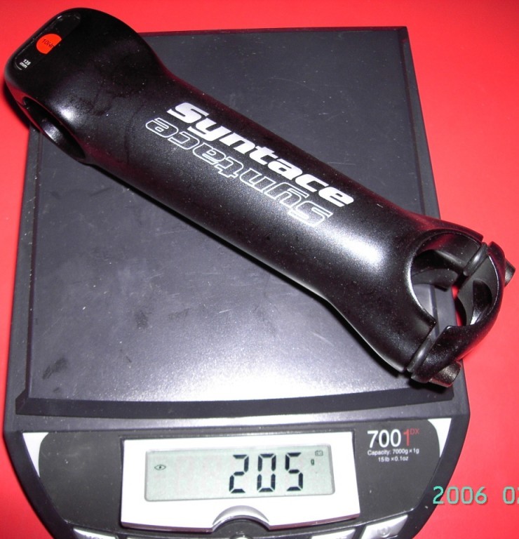 Syntace  2004 : 205gr