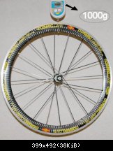 Mavic Cosmic Carbone SL 2005 : 990gr