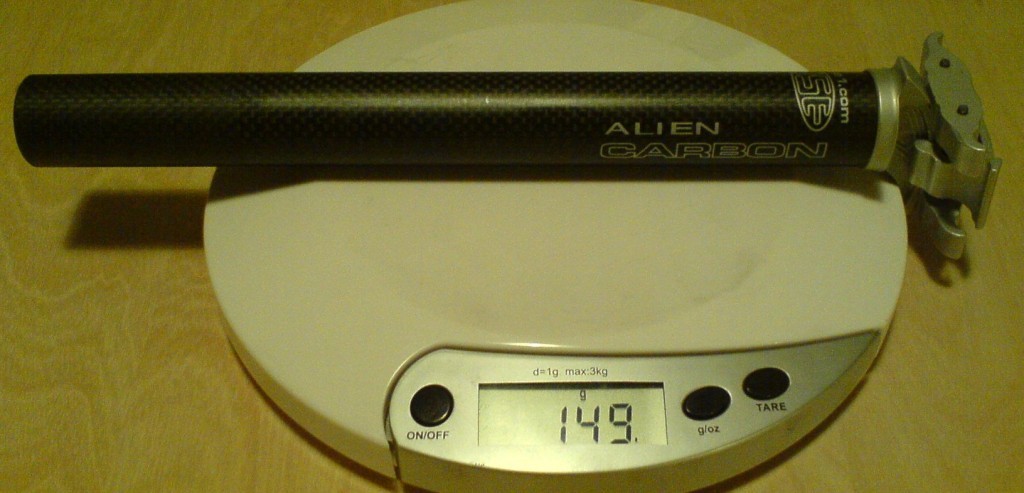 Use Alien carbone 2005 : 149gr