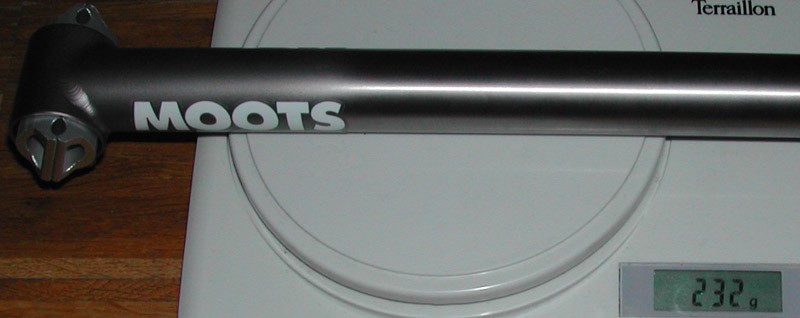 Moots Straight Laced 2005 : 232gr
