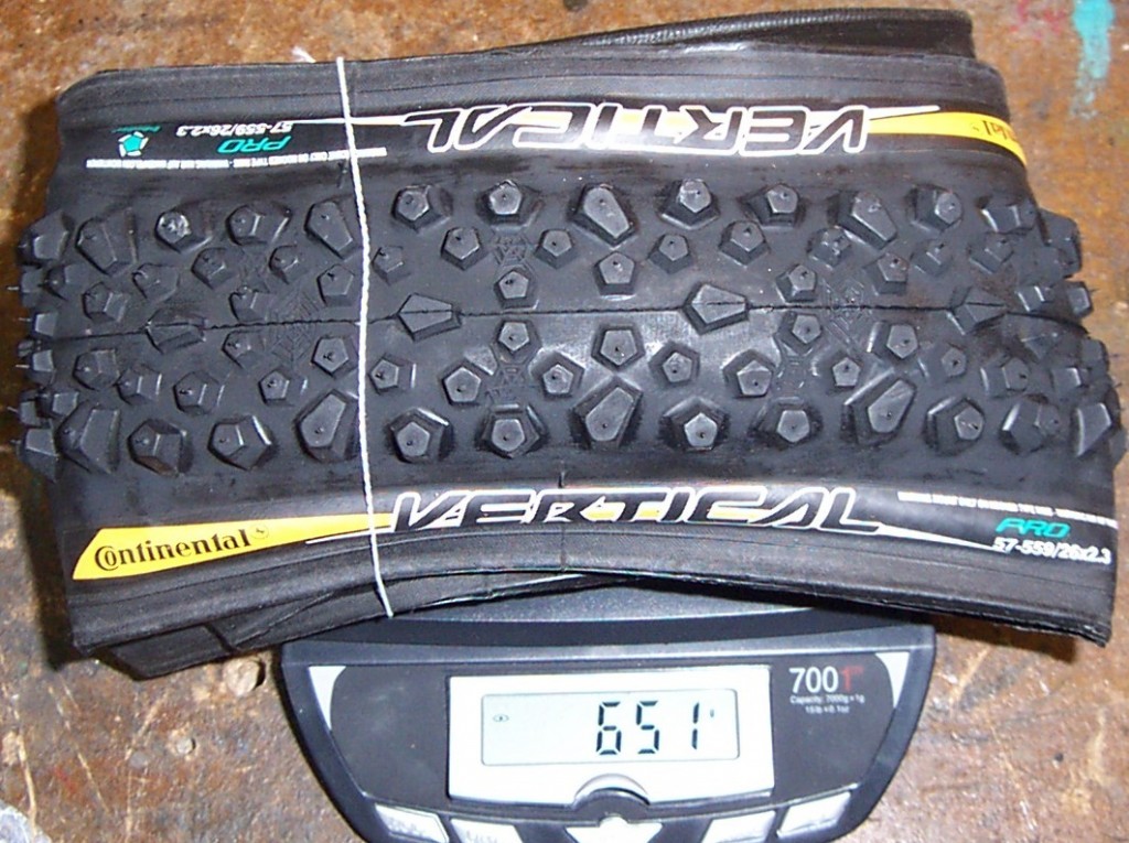 Continental Vertical Pro 2005 : 651gr