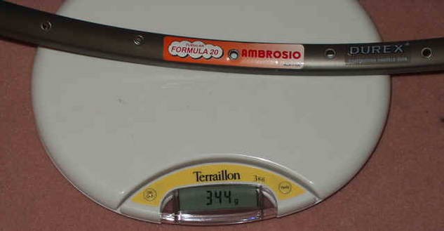 Ambrosio Crono F20 2003 : 344gr