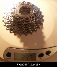 Shimano HG-70 2007 : 237gr