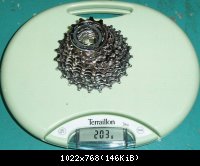 Shimano Ultegra 6500 2003 : 203gr