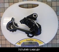 Shimano XTR M990 2007 : 198gr