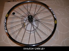 Mavic Crossride 26 pouces - Roue avant avec fond de jante - 926 grammes