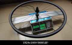 Carbonfan rear wheel 665g